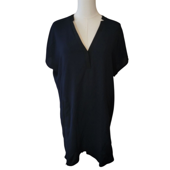 ASTR the Label Black Crepe Mini Tunic Dress Size Small - Picture 2 of 5